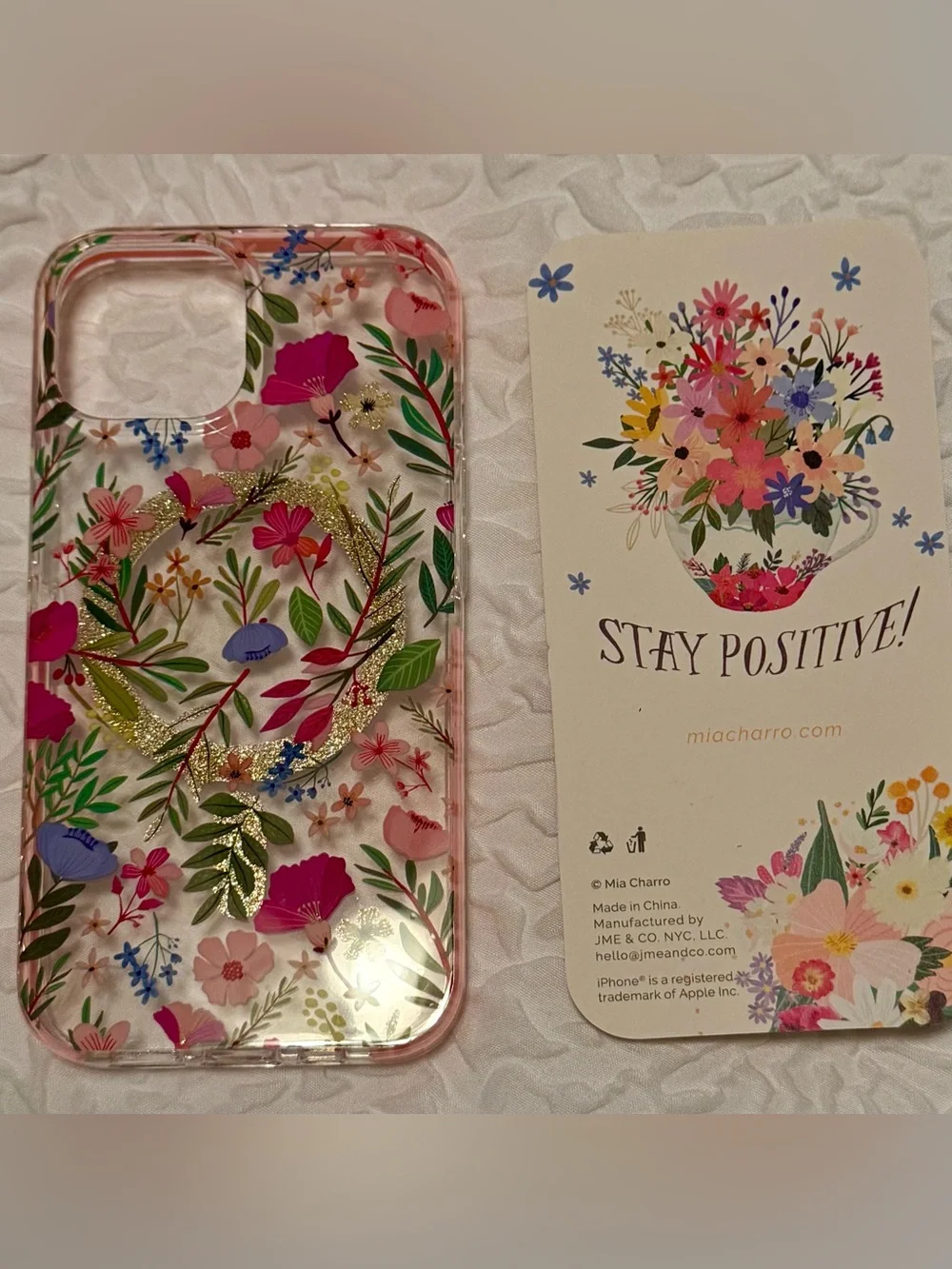 Cell phone case magsafe - iphone 13 14 15 - see packaging - New! Unused. Floral